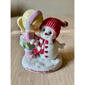 Limited-edition Precious Moments Figurine Christmas Snowman Snow Better Friend‎